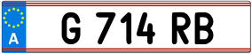 Truck License Plate